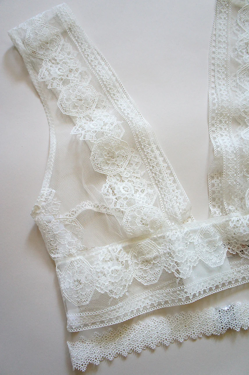 Camille Plunge Lace Bralette - Image 3