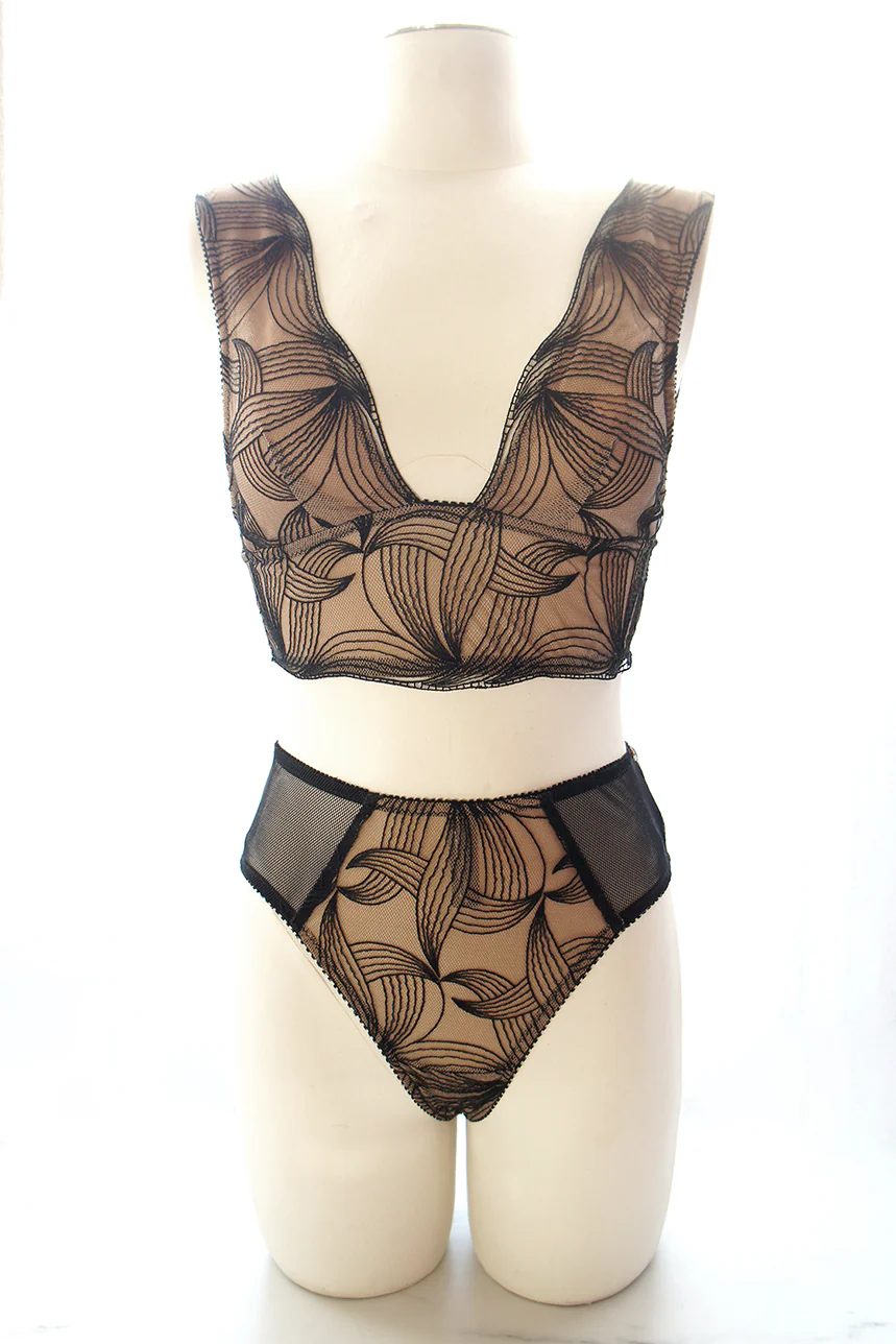 Corinne Longline Plunge Bralette - Image 5