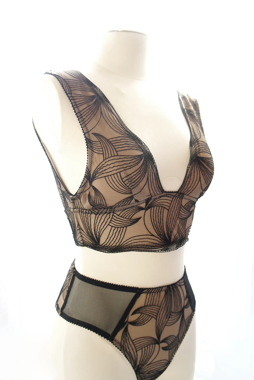 Corinne Longline Plunge Bralette - Image 6