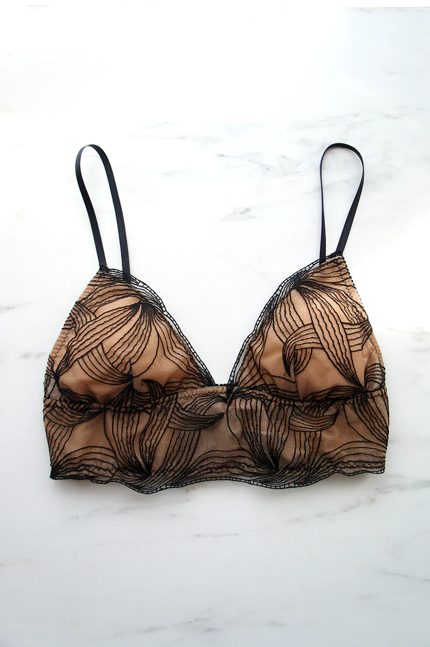 Corinne Longline Triangle Bralette - Image 8