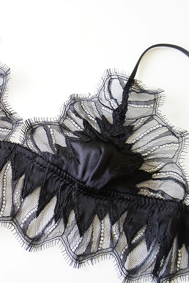 Domino Appliqué Bralette - Image 3