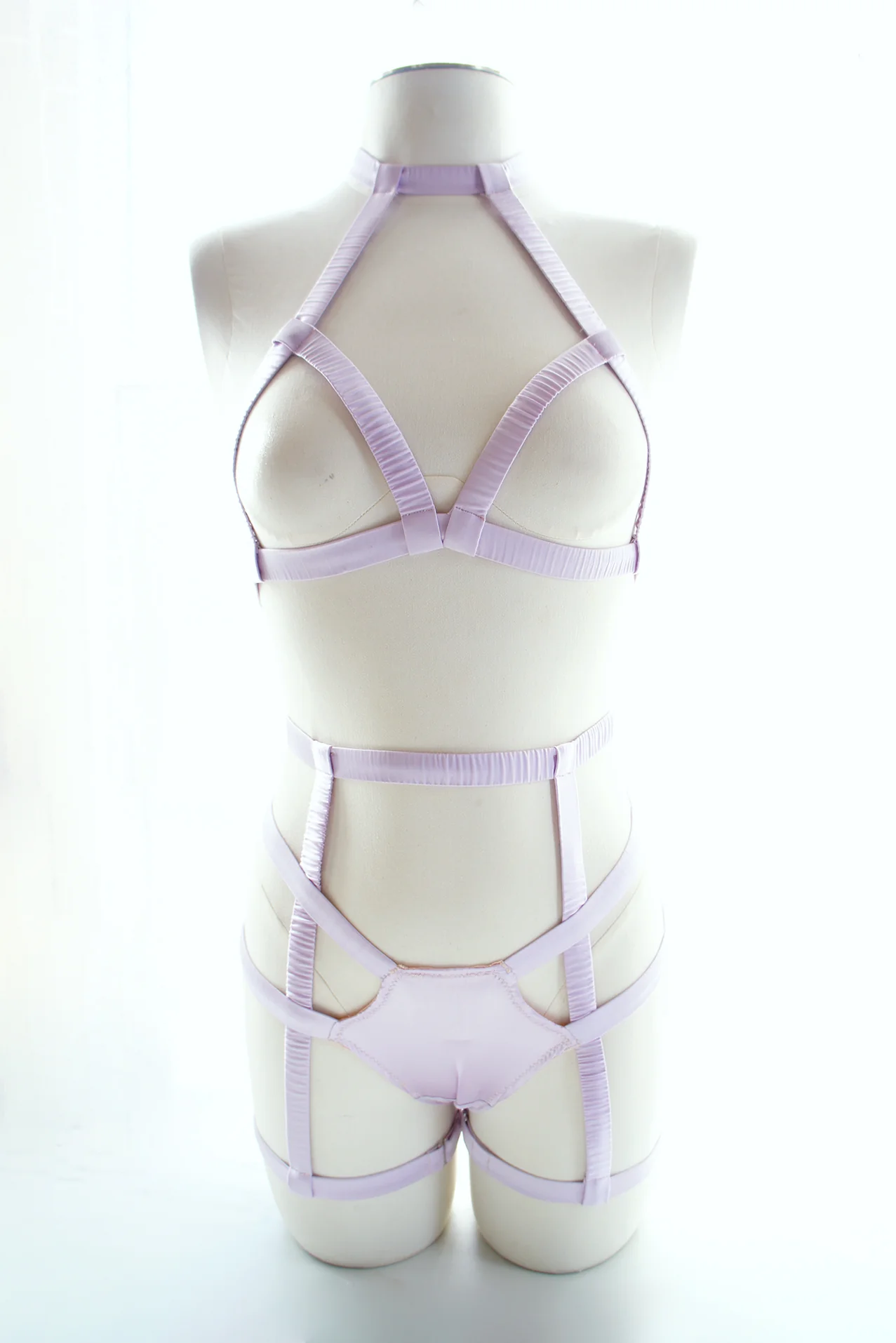 Elektra Caged Bralette Lavender Silk - Image 3