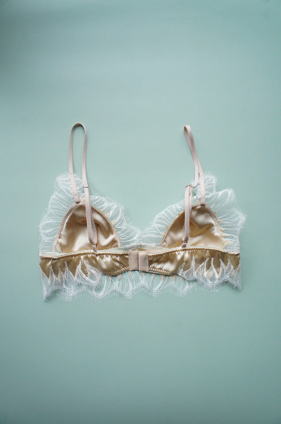 Genevieve Appliqué Bralette Champagne - Image 3