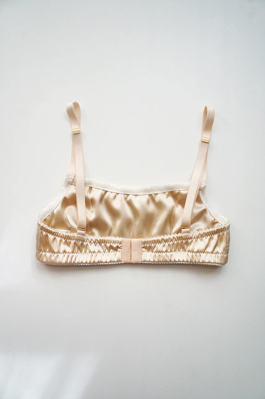 Heirloom Bralette Beige Gold Bandeau - Image 3