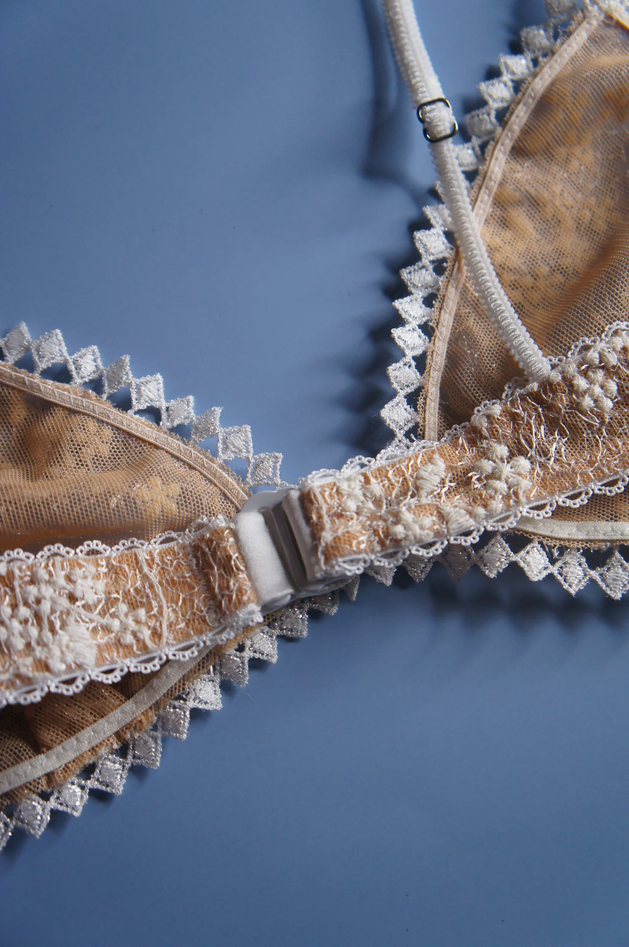 Ivory Floral Embroidery Bralette - Image 6