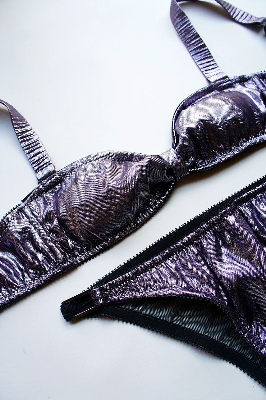 Verity Metallic Bandeau Bralette - Image 5