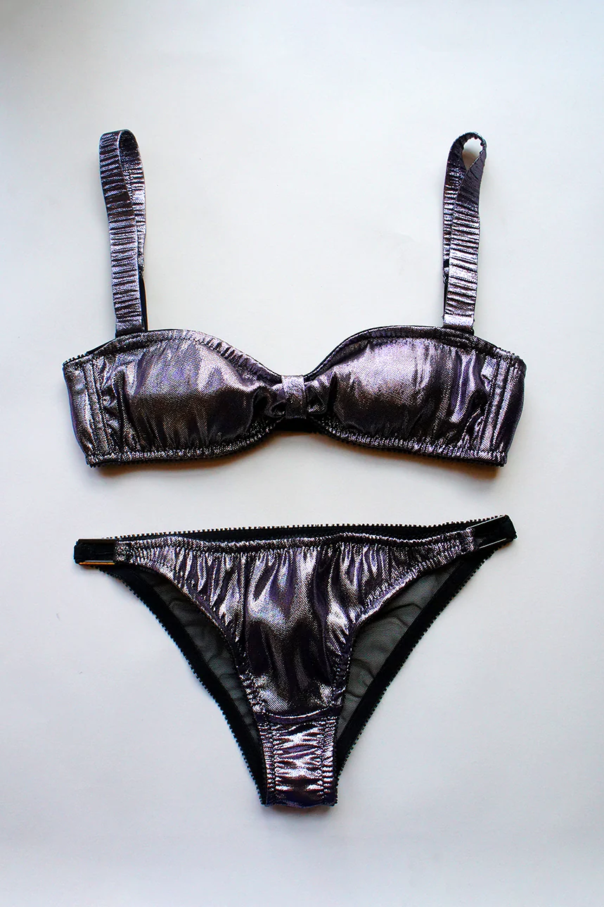Verity Metallic Bandeau Bralette - Image 6